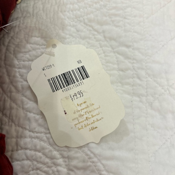 Altar'd State Red Peplum Blouse with Cap Sleeves and Ruffled Details - Picture 5 of 9